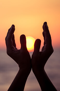 Raised Yoga Hands